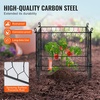 image:imageVEVOR Tomato Cages 118 x 118 x 461 10 Packs Square Plant Support Cages Silver PVCCoated Steel Tomato Towers for Climbing Vegetables Plants Flowers Fruitsblack