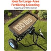 image:imageVEVOR Tow Behind Broadcast Spreader 130LBS Capacity TowPush Garden Spreader with 13 in Tires 30 Adjustable Setting amp 98 ft Spreading Width Lawn Spreaders for Seed Fertilizer Salt Ice Melt
