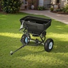 image:imageVEVOR Tow Behind Broadcast Spreader 130LBS Capacity TowPush Garden Spreader with 13 in Tires 30 Adjustable Setting amp 98 ft Spreading Width Lawn Spreaders for Seed Fertilizer Salt Ice Melt
