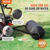 image:imageVEVOR Tow Behind Lawn Roller 400lbs SandWater Filled Yard Roller LLDPE Drum and Steel Frame Sod Roller with EasyTurn Plug Tow Behind a Tractor or ATV for Lawn Garden Farm Park Black