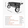 image:imageVEVOR Tow Behind Lawn Spreader with Aeration Spikes 32 in Spreading Width Broadcast Spreader with Universal Hitch Garden Seeder amp Soil Aerator with 100lbs Capacity amp 10 in Tires for ATVs UTVs