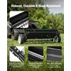 image:imageVEVOR Tow Behind Lawn Spreader with Aeration Spikes 32 in Spreading Width Broadcast Spreader with Universal Hitch Garden Seeder amp Soil Aerator with 100lbs Capacity amp 10 in Tires for ATVs UTVs