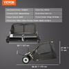 image:imageVEVOR Tow Behind Lawn Sweeper 44 in Pull Behind Lawn Sweeper 25 cu ft Large Capacity Leaf amp Grass Collector Heavy Duty Garden Sweeper with Adjustable Sweeping Height for Yard Lawn Farm50 Inch