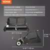image:imageVEVOR Tow Behind Lawn Sweeper 44 in Pull Behind Lawn Sweeper 25 cu ft Large Capacity Leaf amp Grass Collector Heavy Duty Garden Sweeper with Adjustable Sweeping Height for Yard Lawn Farm44 Inch