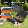 image:imageVEVOR Tow Behind Lawn Sweeper 44 in Pull Behind Lawn Sweeper 25 cu ft Large Capacity Leaf amp Grass Collector Heavy Duty Garden Sweeper with Adjustable Sweeping Height for Yard Lawn Farm42 Inch