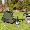 image:imageVEVOR Tow Behind Lawn Sweeper 44 in Pull Behind Lawn Sweeper 25 cu ft Large Capacity Leaf amp Grass Collector Heavy Duty Garden Sweeper with Adjustable Sweeping Height for Yard Lawn Farm42 Inch