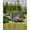 image:imageVEVOR Tow Behind Lawn Sweeper 48 in Pull Behind Yard Sweeper 26 cu ft Hopper Bag Capacity Leaf amp Grass Collector with Dumping Rope Adjustable Sweeping Height Garden Sweepers for Lawn Farm52 Inch