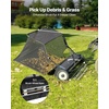 image:imageVEVOR Tow Behind Lawn Sweeper 48 in Pull Behind Yard Sweeper 26 cu ft Hopper Bag Capacity Leaf amp Grass Collector with Dumping Rope Adjustable Sweeping Height Garden Sweepers for Lawn Farm52 Inch