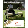 image:imageVEVOR Tow Behind Plug Aerator 32 in Lawn Spike Aerator with Universal Hitch Heavy Duty amp RustResistant Pull Behind Spike Aerator Tool with Folded Edge Tray for Farmland amp Garden TractorsSpike Aerator 40in