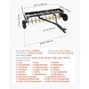 image:imageVEVOR Tow Behind Plug Aerator 32 in Lawn Spike Aerator with Universal Hitch Heavy Duty amp RustResistant Pull Behind Spike Aerator Tool with Folded Edge Tray for Farmland amp Garden TractorsSpike Aerator 40in
