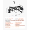 image:imageVEVOR Tow Behind Plug Aerator 32 in Lawn Spike Aerator with Universal Hitch Heavy Duty amp RustResistant Pull Behind Spike Aerator Tool with Folded Edge Tray for Farmland amp Garden TractorsCore Aerator 40in