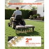 image:imageVEVOR Tow Behind Plug Aerator 32 in Lawn Spike Aerator with Universal Hitch Heavy Duty amp RustResistant Pull Behind Spike Aerator Tool with Folded Edge Tray for Farmland amp Garden TractorsSpike Aerator 32in