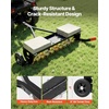 image:imageVEVOR Tow Behind Plug Aerator 32 in Lawn Spike Aerator with Universal Hitch Heavy Duty amp RustResistant Pull Behind Spike Aerator Tool with Folded Edge Tray for Farmland amp Garden TractorsSpike Aerator 40in