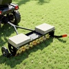 image:imageVEVOR Tow Behind Plug Aerator 32 in Lawn Spike Aerator with Universal Hitch Heavy Duty amp RustResistant Pull Behind Spike Aerator Tool with Folded Edge Tray for Farmland amp Garden TractorsSpike Aerator 40in