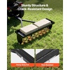 image:imageVEVOR Tow Behind Plug Aerator 32 in Lawn Spike Aerator with Universal Hitch Heavy Duty amp RustResistant Pull Behind Spike Aerator Tool with Folded Edge Tray for Farmland amp Garden TractorsSpike Aerator 32in
