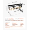 image:imageVEVOR Tow Behind Plug Aerator 32 in Lawn Spike Aerator with Universal Hitch Heavy Duty amp RustResistant Pull Behind Spike Aerator Tool with Folded Edge Tray for Farmland amp Garden TractorsSpike Aerator 32in