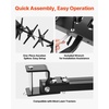 image:imageVEVOR Tow Behind Plug Aerator 32 in Lawn Spike Aerator with Universal Hitch Heavy Duty amp RustResistant Pull Behind Spike Aerator Tool with Folded Edge Tray for Farmland amp Garden TractorsCore Aerator 48in