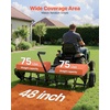 image:imageVEVOR Tow Behind Plug Aerator 32 in Lawn Spike Aerator with Universal Hitch Heavy Duty amp RustResistant Pull Behind Spike Aerator Tool with Folded Edge Tray for Farmland amp Garden TractorsCore Aerator 48in