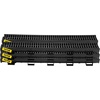 image:imageVEVOR Trench Drain System 5 Pack Channel Drain with Plastic Grate 57 x 31 in HDPE Drainage Trench Black Plastic Garage Floor Waterway 5 x 39 in with 5 End Caps for Garden Driveway6pack 5731in  plastic