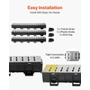 image:imageVEVOR Trench Drain System 5 Pack Channel Drain with Plastic Grate 57 x 31 in HDPE Drainage Trench Black Plastic Garage Floor Waterway 5 x 39 in with 5 End Caps for Garden Driveway3pack 5951in  metal