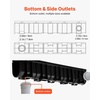 image:imageVEVOR Trench Drain System 5 Pack Channel Drain with Plastic Grate 57 x 31 in HDPE Drainage Trench Black Plastic Garage Floor Waterway 5 x 39 in with 5 End Caps for Garden Driveway4pack 5975in  plastic