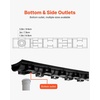 image:imageVEVOR Trench Drain System 5 Pack Channel Drain with Plastic Grate 57 x 31 in HDPE Drainage Trench Black Plastic Garage Floor Waterway 5 x 39 in with 5 End Caps for Garden Driveway3pack 5731in  plastic
