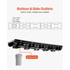 image:imageVEVOR Trench Drain System 5 Pack Channel Drain with Plastic Grate 57 x 31 in HDPE Drainage Trench Black Plastic Garage Floor Waterway 5 x 39 in with 5 End Caps for Garden Driveway5pack 5731in  metal