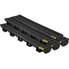 image:imageVEVOR Trench Drain System 5 Pack Channel Drain with Plastic Grate 57 x 31 in HDPE Drainage Trench Black Plastic Garage Floor Waterway 5 x 39 in with 5 End Caps for Garden Driveway5pack 5731in  plastic