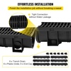 image:imageVEVOR Trench Drain System 5 Pack Channel Drain with Plastic Grate 57 x 31 in HDPE Drainage Trench Black Plastic Garage Floor Waterway 5 x 39 in with 5 End Caps for Garden Driveway6pack 5951in  plastic