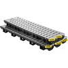 image:imageVEVOR Trench Drain System 5 Pack Channel Drain with Plastic Grate 57 x 31 in HDPE Drainage Trench Black Plastic Garage Floor Waterway 5 x 39 in with 5 End Caps for Garden Driveway5pack 5731in  metal