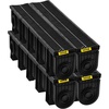 image:imageVEVOR Trench Drain System 5 Pack Channel Drain with Plastic Grate 57 x 31 in HDPE Drainage Trench Black Plastic Garage Floor Waterway 5 x 39 in with 5 End Caps for Garden Driveway4pack 5975in  plastic