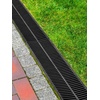 image:imageVEVOR Trench Drain System 5 Pack Channel Drain with Plastic Grate 57 x 31 in HDPE Drainage Trench Black Plastic Garage Floor Waterway 5 x 39 in with 5 End Caps for Garden Driveway6pack 5951in  plastic