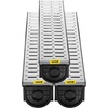 image:imageVEVOR Trench Drain System 5 Pack Channel Drain with Plastic Grate 57 x 31 in HDPE Drainage Trench Black Plastic Garage Floor Waterway 5 x 39 in with 5 End Caps for Garden Driveway3pack 5951in  metal