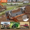 image:imageVEVOR Universal 3Point Skid Steer Plate 38 Skid Steer Attachment Plate 7000lbs Skid Steer Mount Plate Steel Adapter Loader Compatible with Deere Kubota Bobcat Mahindra Skid Steers Tractors14 inch Cut Out