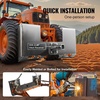 image:imageVEVOR Universal 3Point Skid Steer Plate 38 Skid Steer Attachment Plate 7000lbs Skid Steer Mount Plate Steel Adapter Loader Compatible with Deere Kubota Bobcat Mahindra Skid Steers Tractors38 inch Cut Out