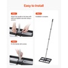 image:imageVEVOR Updated Lawn Leveling Rake with Roller 17 x 10 Stainless Steel Lawn Leveler with 634 Adjustable Handle Heavy Duty Yard Leveling Rake Effort Saving Lawn Leveling Tool for Yard Golf Court