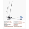 image:imageVEVOR Updated Lawn Leveling Rake with Roller 17 x 10 Stainless Steel Lawn Leveler with 634 Adjustable Handle Heavy Duty Yard Leveling Rake Effort Saving Lawn Leveling Tool for Yard Golf Court