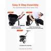 image:imageVEVOR Walk Behind Spreader 60LBS Capacity Push Spreader with Hopper Grate 098 ft Spreading Width 8 in All Terrain Pneumatic Tires Garden amp Lawn Broadcast Spreaders for Seed Fertilizer
