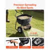 image:imageVEVOR Walk Behind Spreader 60LBS Capacity Push Spreader with Hopper Grate 098 ft Spreading Width 8 in All Terrain Pneumatic Tires Garden amp Lawn Broadcast Spreaders for Seed Fertilizer