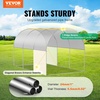 image:imageVEVOR Walkin Greenhouse 54 x 811 x 772 Greenhouse for Outdoors with Windows PE Cover 2 Tiers 14 Shelves RollUp Zipper Door Walk in Green House Portable Plant Garden Hot House for BackyardWhite