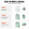 image:imageVEVOR Walkin Greenhouse 54 x 811 x 772 Greenhouse for Outdoors with Windows PE Cover 2 Tiers 14 Shelves RollUp Zipper Door Walk in Green House Portable Plant Garden Hot House for BackyardGreen