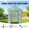 image:imageVEVOR Walkin Greenhouse 54 x 811 x 772 Greenhouse for Outdoors with Windows PE Cover 2 Tiers 14 Shelves RollUp Zipper Door Walk in Green House Portable Plant Garden Hot House for BackyardGreen