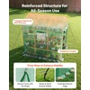 image:imageVEVOR Walkin Greenhouse 54 x 811 x 772 Greenhouse for Outdoors with Windows PE Cover 2 Tiers 14 Shelves RollUp Zipper Door Walk in Green House Portable Plant Garden Hot House for BackyardGreen