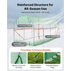 image:imageVEVOR Walkin Greenhouse 54 x 811 x 772 Greenhouse for Outdoors with Windows PE Cover 2 Tiers 14 Shelves RollUp Zipper Door Walk in Green House Portable Plant Garden Hot House for BackyardGreen