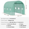 image:imageVEVOR Walkin Greenhouse 54 x 811 x 772 Greenhouse for Outdoors with Windows PE Cover 2 Tiers 14 Shelves RollUp Zipper Door Walk in Green House Portable Plant Garden Hot House for BackyardGreen