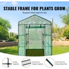 image:imageVEVOR Walkin Greenhouse 54 x 811 x 772 Greenhouse for Outdoors with Windows PE Cover 2 Tiers 14 Shelves RollUp Zipper Door Walk in Green House Portable Plant Garden Hot House for BackyardGreen