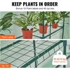 image:imageVEVOR Walkin Greenhouse 54 x 811 x 772 Greenhouse for Outdoors with Windows PE Cover 2 Tiers 14 Shelves RollUp Zipper Door Walk in Green House Portable Plant Garden Hot House for BackyardGreen