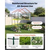 image:imageVEVOR Walkin Greenhouse 54 x 811 x 772 Greenhouse for Outdoors with Windows PE Cover 2 Tiers 14 Shelves RollUp Zipper Door Walk in Green House Portable Plant Garden Hot House for BackyardClear