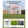 image:imageVEVOR Walkin Greenhouse 54 x 811 x 772 Greenhouse for Outdoors with Windows PE Cover 2 Tiers 14 Shelves RollUp Zipper Door Walk in Green House Portable Plant Garden Hot House for BackyardWhite