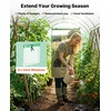 image:imageVEVOR Walkin Greenhouse 54 x 811 x 772 Greenhouse for Outdoors with Windows PE Cover 2 Tiers 14 Shelves RollUp Zipper Door Walk in Green House Portable Plant Garden Hot House for BackyardGreen